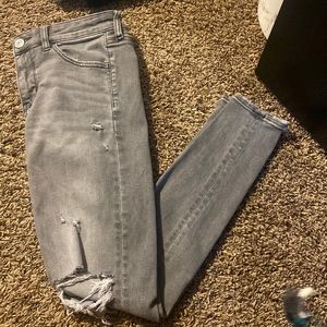 Brand: American Eagle Next Level Stretch Jeggings Color: Gray Size: 2